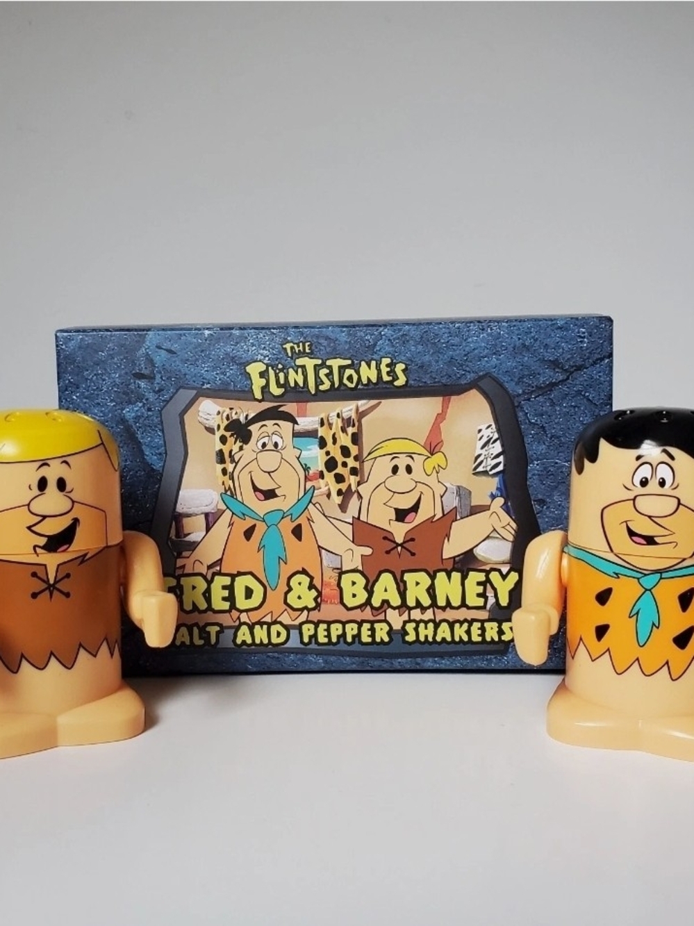 Fred & Barney Salt and Pepper Shakers - Yellow